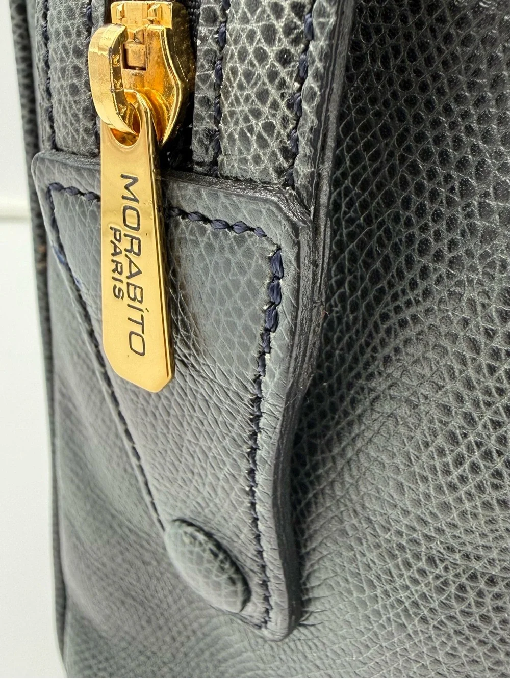 🐢MORABITO COUSU MAIN 1905 PARIS • Sac a Epaule GM Shoulder Bag • Made in FRANCE - Picture 12 of 16